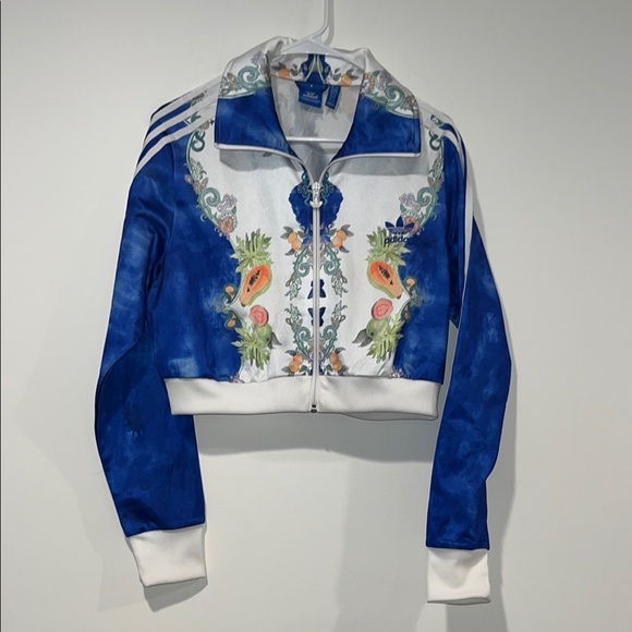 adidas Jackets & Blazers - ADIDAS x FARM RIO tropical cropped track jacket